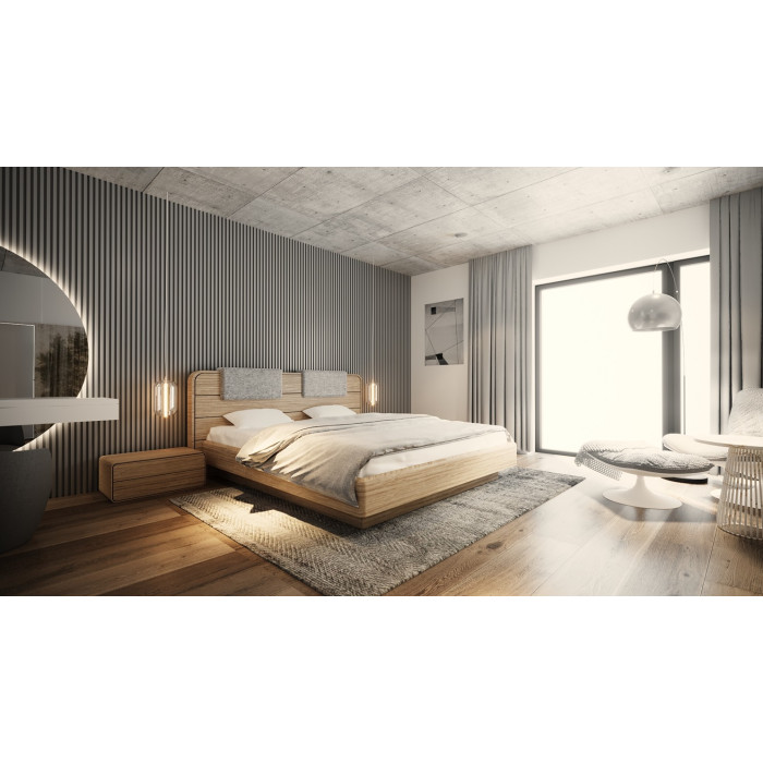 Cama Bellagio (Madera Natural)